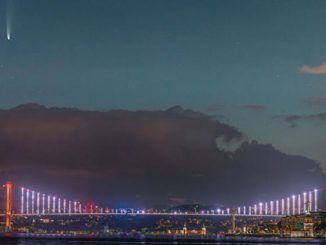 Neowise kuyruklu yıldızının İstanbul'da çekilmiş fotoğrafı