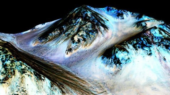 Mars yüzeyinden bir fotoğraf
